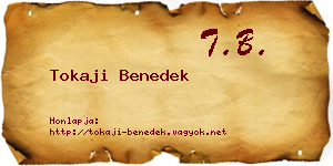Tokaji Benedek névjegykártya
